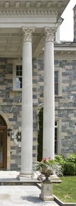 Tapered Corinthian Cast Stone Columns