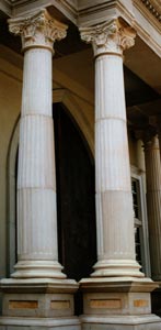 Fluted Corinthian Cast Stone Columns