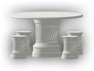 Cast Stone Landscaping Tables