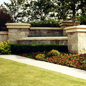 Cast Stone Landscape Wall Cap #1