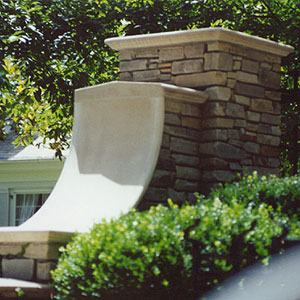 Cast Stone Landscape Wall Cap #7