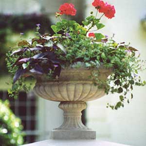 cast stone planters and urns